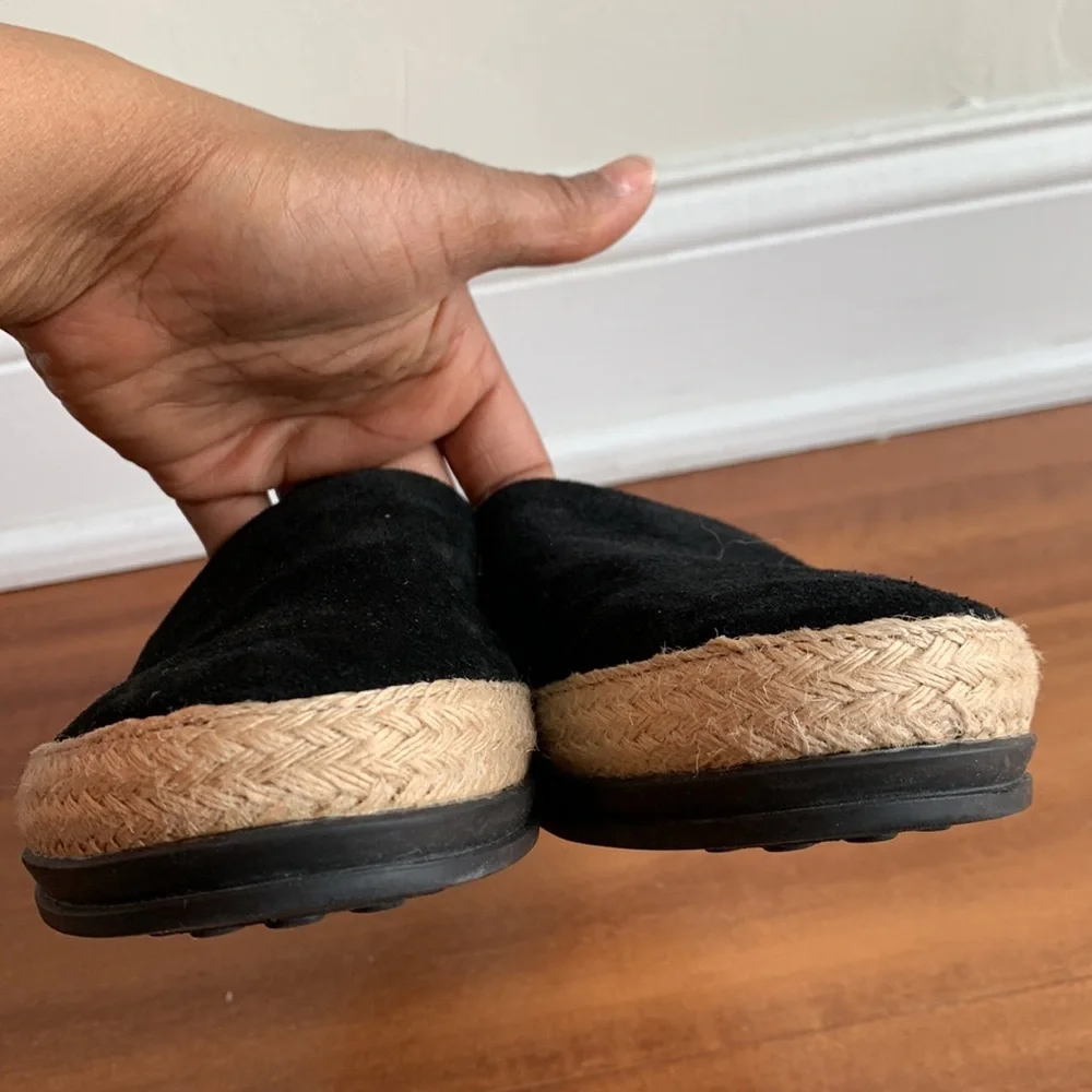 Blondo Waterproof Basha Suede Platform Espadrille Slip-on Black 8.5 Casual